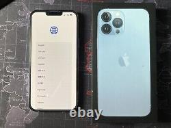 APPLE IPHONE 13 PRO MAX 128 GB, Sierra Blue, UNLOCKED AND BOXED Read Details Plz