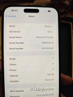 Apple iPhone 14 Pro, Plus, Max, 13, 128GB UNLOCKED Black EXCELLENT CONDITION