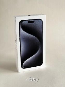 Apple iPhone 15 Pro Max 256GB Black Titanium (Unlocked) Brand New Sealed