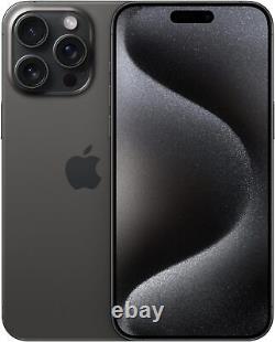 NEW Apple iPhone 15 Pro Max 5G 512GB Smartphone SIM-Free Unlocked Black