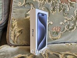 NEW SEALED Apple iPhone 15 Pro Max 512GB 1 Year Warranty Blue Titanium